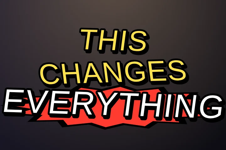 Comic Pop caption style: Comic-book lettering with a burst behind the live word