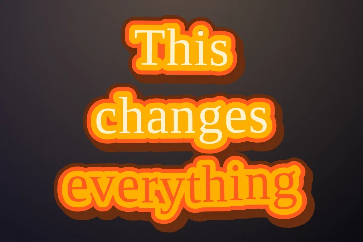 Groovy caption style: Seventies stripes round chunky letters that groove as they’re said