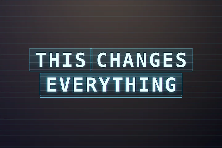 Hologram caption style: Glass panels, scanlines and chromatic ghosts give every word a holographic lift