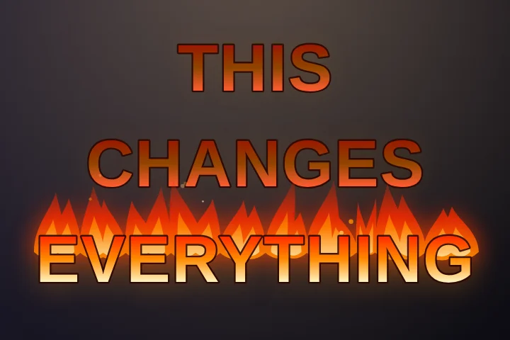 Ignite caption style: Each word bursts into flame as it’s said, then smoulders