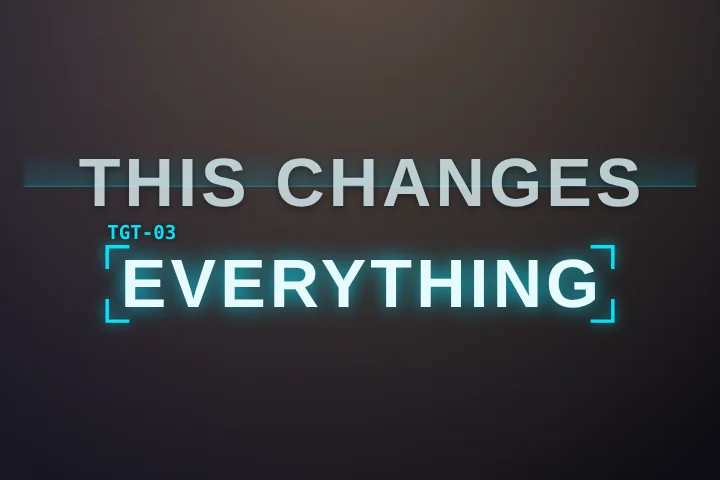 Target Lock caption style: Sci-fi HUD: words decode and brackets lock onto the one being said